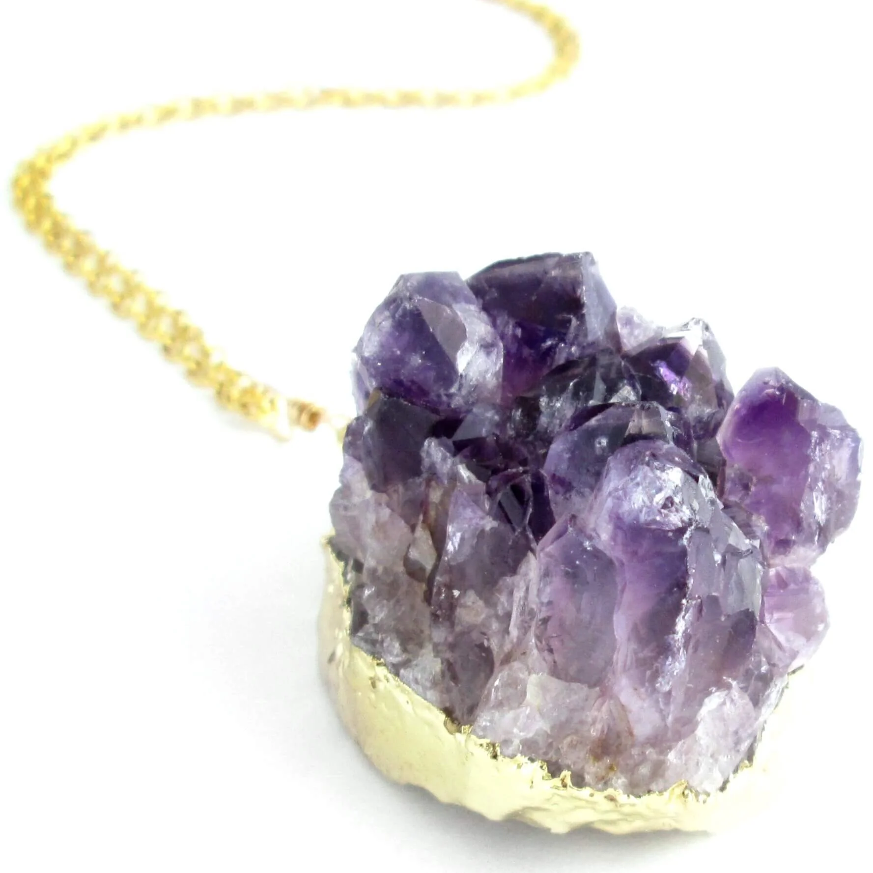 Uncut online amethyst necklace